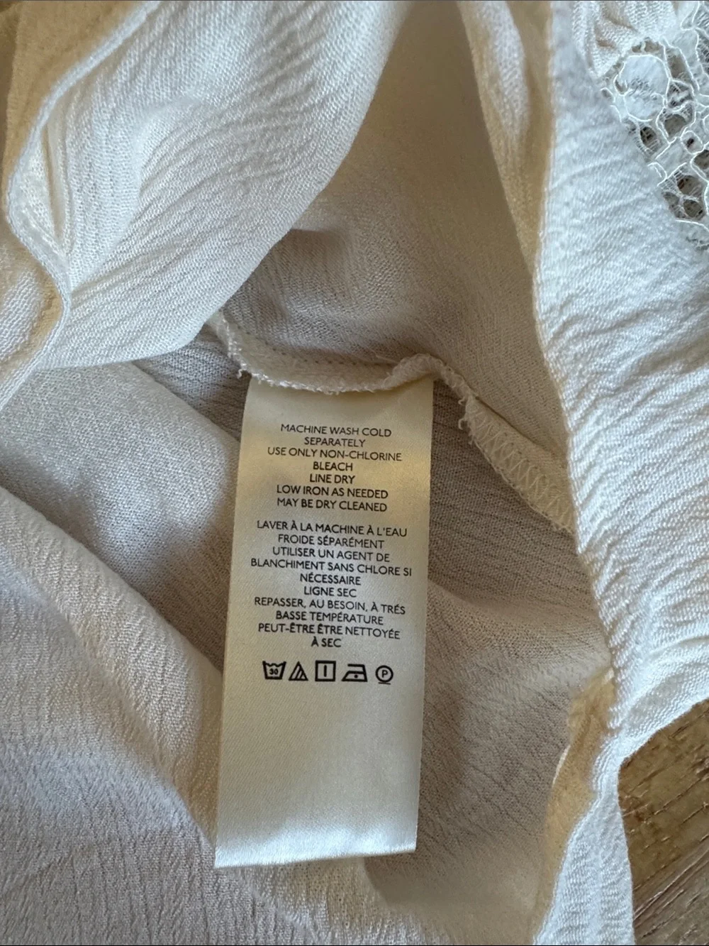 Free people Ivory Bohemian Top